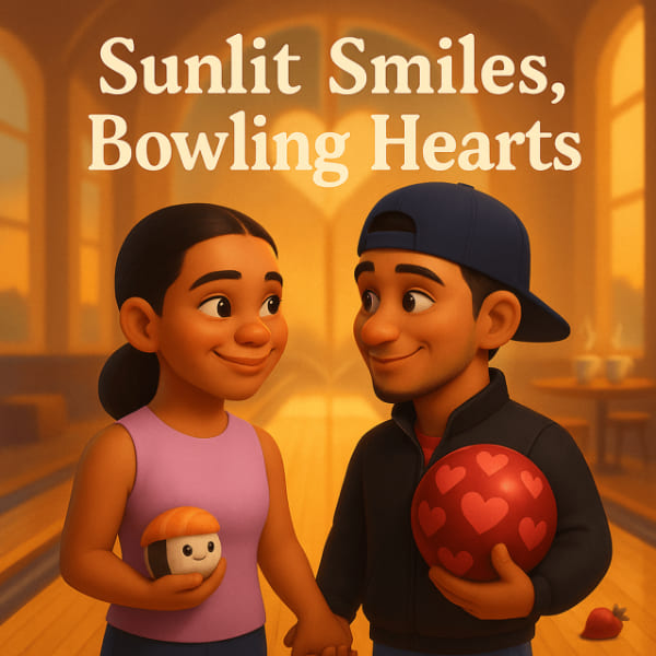 Sunlit smiles, bowling hearts